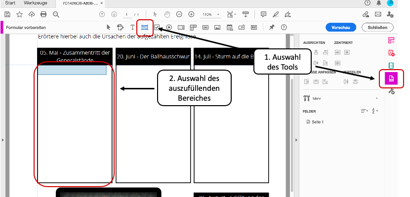 Step By Step Anleitung Digitales Arbeitsblatt „französische Revolution“ Kms Bildung 4367